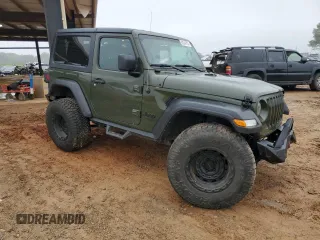 2021 Jeep Wrangler Sport with VIN 1C4GJXAG4MW748477, listed as a Copart auction lot 80044704 with 35,522 mi miles and Salvage Title. Bid and sale history available at DreamBid. Image 4.