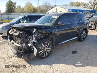 2022 Nissan Pathfinder Platinum with VIN 5N1DR3DK9NC259446, listed as a Copart auction lot 79701774 with 298,564 mi miles and Salvage title. Bid and sale history available at DreamBid. Image 1.