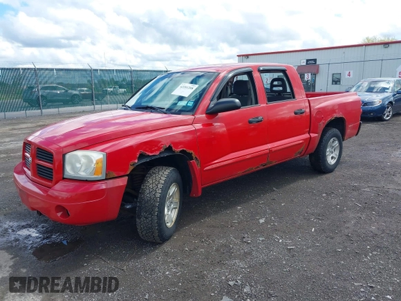 2006 Dodge Dakota SLT with VIN 1D7HW48N66S639608, listed as a IAAI auction lot 42201208 with 145,303 mi miles and . Bid and sale history available at carsss.com. Image 2.
