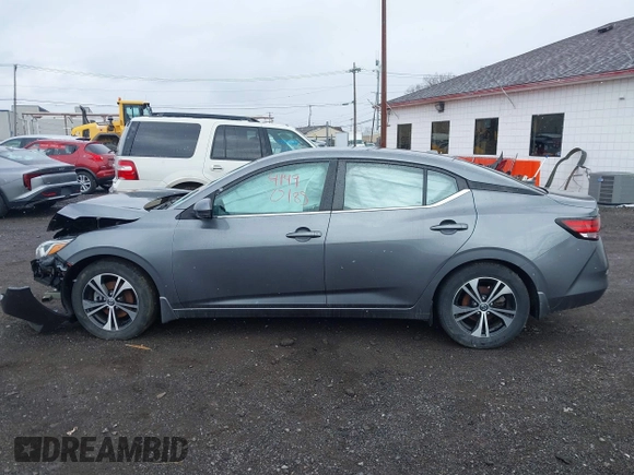 2020 Nissan Sentra SV with VIN 3N1AB8CV1LY304665, listed as a IAAI auction lot 41901622 with 34,327 mi miles. Bid and sale history available at carsss.com. Image 14.