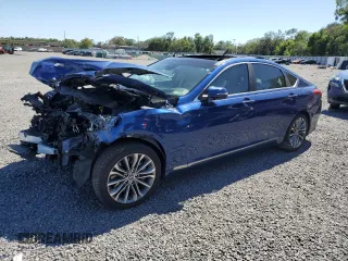 2015 Hyundai Genesis 3.8L with VIN KMHGN4JE9FU100015, listed as a Copart auction lot 53391925 with 0 mi miles and Salvage Title. Bid and sale history available at carsss.com. Image 1.