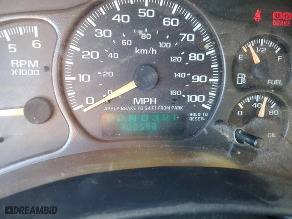 2001 Chevrolet Tahoe LT with VIN 1GNEC13T01R193506, listed as a Copart auction lot 48208405 with 300,598 mi miles and Salvage Title. Bid and sale history available at carsss.com. Image 9.
