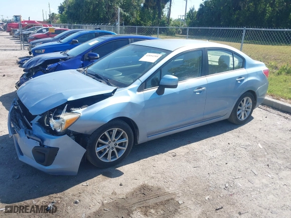 2012 Subaru Impreza Sedan 2.0i Premium with VIN JF1GJAC64CH017848, listed as a IAAI auction lot 42054205 with 169,906 mi miles. Bid and sale history available at carsss.com. Image 2.