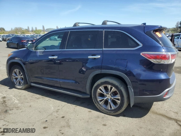 2014 Toyota Highlander XLE with VIN 5TDJKRFH6ES064029, listed as a Copart auction lot 43529395 with 99,881 mi miles and Clean Title. Bid and sale history available at carsss.com. Image 2.