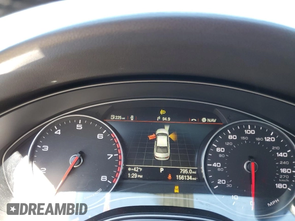 2014 Audi A6 Premium Plus with VIN WAUDFAFC6EN064364, listed as a Copart auction lot 88502305 with 156,134 mi miles and Salvage title. Bid and sale history available at DreamBid. Image 9.