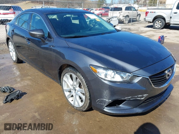 2016 Mazda Mazda6 i Touring with VIN JM1GJ1V57G1460363, listed as a IAAI auction lot 41742896 with 145,819 mi miles. Bid and sale history available at carsss.com. Image 1.