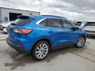 2021 Ford Escape Titanium Hybrid with VIN 1FMCU0DZ2MUB19625, listed as a Copart auction lot 78103914 with 86,861 mi miles and Clean title. Bid and sale history available at DreamBid. Image 3.
