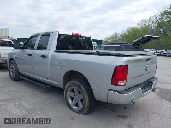 2012 Ram 1500 Express with VIN 1C6RD6FT7CS208103, listed as a IAAI auction lot 42060066 with 186,302 mi miles and . Bid and sale history available at DreamBid. Image 3.