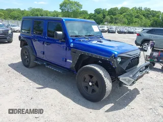2019 Jeep Wrangler Unlimited Sport Altitude with VIN 1C4HJXDG2KW532866, listed as a IAAI auction lot 42320008 with 66,316 mi miles and . Bid and sale history available at DreamBid. Image 1.