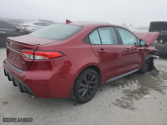 2024 Toyota Corolla SE with VIN 5YFP4MCEXRP179622, listed as a Copart auction lot 85595044 with 15,821 mi miles and Salvage Title. Bid and sale history available at carsss.com. Image 3.