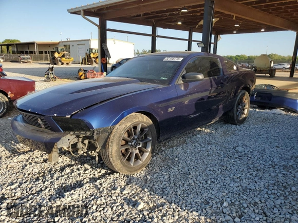 2012 Ford Mustang V6 Premium with VIN 1ZVBP8AM2C5254933, listed as a Copart auction lot 52168775 with 164,427 mi miles and Salvage Title. Bid and sale history available at carsss.com. Image 1.