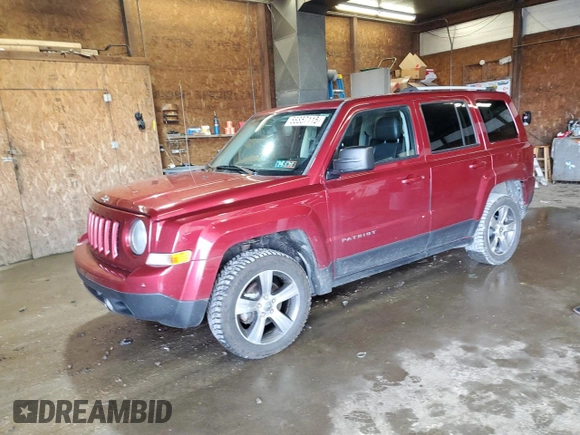 2016 Jeep Patriot High Altitude with VIN 1C4NJRFBXGD597578, listed as a Copart auction lot 58857115 with 128,911 mi miles and Salvage title. Bid and sale history available at DreamBid. Image 1.