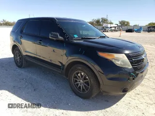 2014 Ford Utility Police Interceptor with VIN 1FM5K8AR4EGC13927, listed as a Copart auction lot 80695424 with 176,680 mi miles and Salvage Title. Bid and sale history available at carsss.com. Image 4.