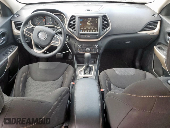 2017 Jeep Cherokee Latitude with VIN 1C4PJLCB5HW666869, listed as a Copart auction lot 57664235 with 34,501 mi miles and Salvage title. Bid and sale history available at DreamBid. Image 8.