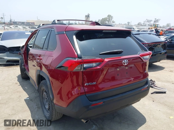 2019 Toyota RAV4 LE with VIN JTMK1RFV4KD025587, listed as a IAAI auction lot 42459046 with 73,852 mi miles and . Bid and sale history available at DreamBid. Image 3.