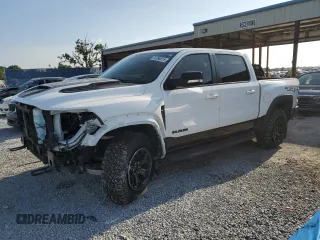 2021 Ram 1500 TRX with VIN 1C6SRFU94MN762094, listed as a Copart auction lot 55398815 with 53,761 mi miles and Salvage title. Bid and sale history available at DreamBid. Image 1.