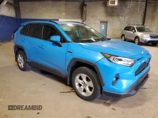 2020 Toyota RAV4 Hybrid XLE with VIN JTMRWRFV7LJ030110, listed as a Copart auction lot 53501245 with 59,621 mi miles and Salvage Title. Bid and sale history available at carsss.com. Image 4.