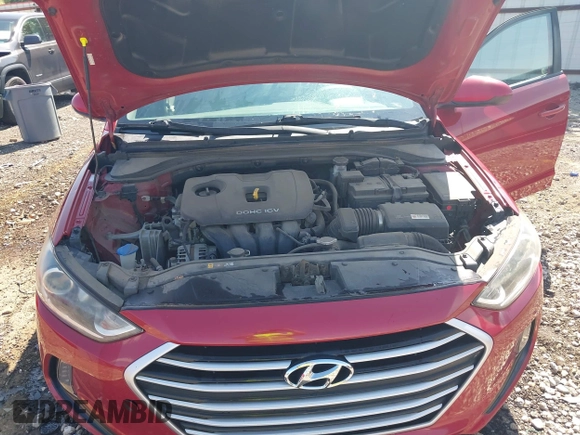 2017 Hyundai Elantra SE with VIN KMHD84LFXHU166009, listed as a IAAI auction lot 42416934 with 115,277 mi miles and . Bid and sale history available at DreamBid. Image 10.