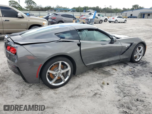 2015 Chevrolet Corvette 3LT with VIN 1G1YF2D78F5107127, listed as a Copart auction lot 86118984 with 0 mi miles and Non Repairable. Bid and sale history available at carsss.com. Image 3.