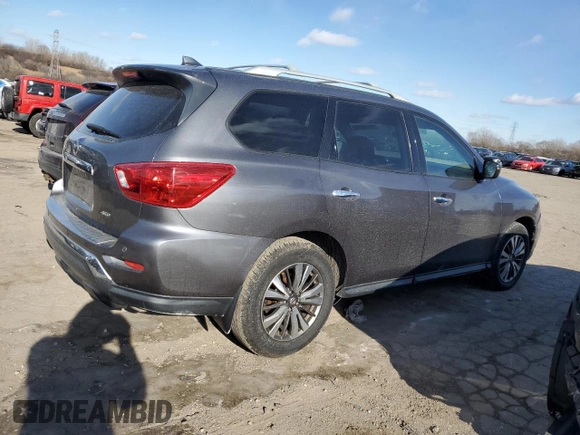 2020 Nissan Pathfinder S with VIN 5N1DR2AM2LC602191, listed as a Copart auction lot 89265205 with 129,199 mi miles and Clean Title. Bid and sale history available at carsss.com. Image 3.
