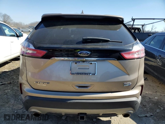 2020 Ford Edge SEL z VIN 2FMPK4J96LBA61574, wystawiony jako Copart lot #45883045 z przebiegiem 54 390 mil mil oraz Szkoda całkowita • Salvage title. Historia ofert i sprzedaży dostępna na DreamBid. Obrazek 6.