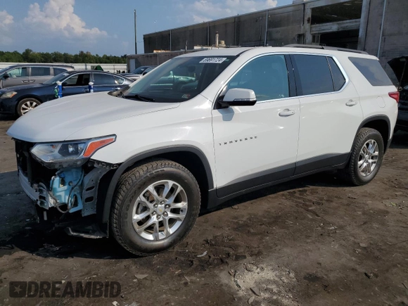 2020 Chevrolet Traverse LT Leather with VIN 1GNEVHKW0LJ143351, listed as a Copart auction lot 69691724 with 118,373 mi miles and Salvage Title. Bid and sale history available at carsss.com. Image 1.