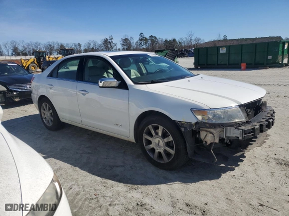 2007 Lincoln MKZ with VIN 3LNHM28T67R636283, listed as a Copart auction lot 45175485 with 60,534 mi miles and Salvage Title. Bid and sale history available at carsss.com. Image 4.
