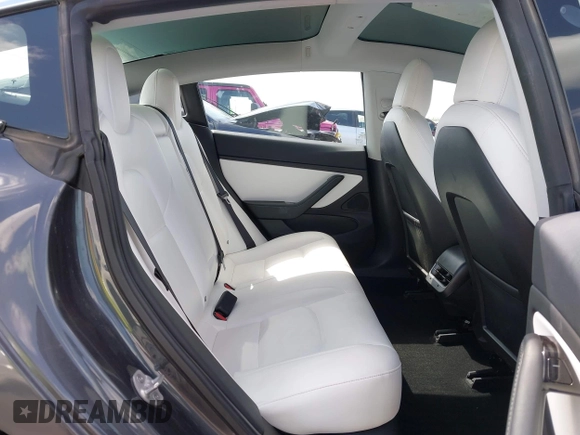 2018 Tesla Model 3 Long Range Battery with VIN 5YJ3E1EA5JF169097, listed as a IAAI auction lot 41916873 with 81,919 mi miles. Bid and sale history available at carsss.com. Image 8.