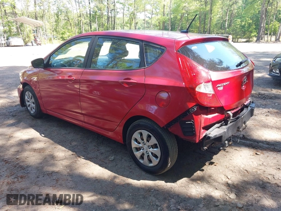 2017 Hyundai Accent SE with VIN KMHCT5AE3HU321459, listed as a IAAI auction lot 42160169 with 71,335 mi miles. Bid and sale history available at carsss.com. Image 3.