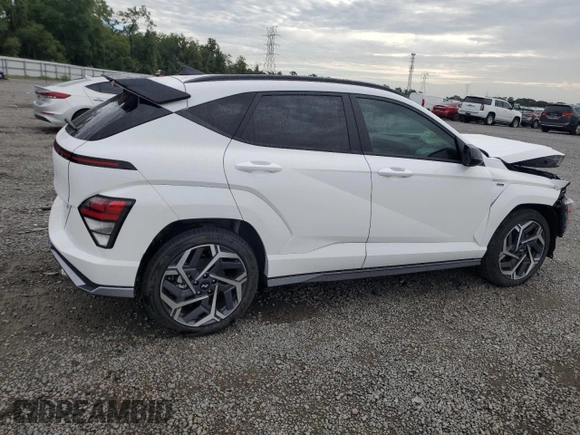 2024 Hyundai Kona N Line with VIN KM8HA3A31RU108350, listed as a Copart auction lot 62904154 with 3,912 mi miles and Salvage Title. Bid and sale history available at carsss.com. Image 3.
