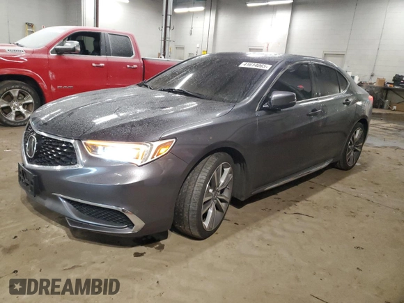2020 Acura TLX w/Technology Pkg with VIN 19UUB2F41LA001689, listed as a Copart auction lot 41614065 with 84,736 mi miles and Salvage Title. Bid and sale history available at carsss.com. Image 1.