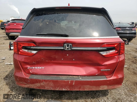 2022 Honda Odyssey Touring z VIN 5FNRL6H8XNB044219, wystawiony jako Copart lot #54767665 z przebiegiem 68 965 mil mil oraz Szkoda całkowita • Salvage title. Historia ofert i sprzedaży dostępna na DreamBid. Obrazek 6.