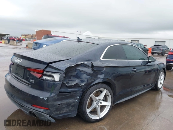2018 Audi A5 Premium Plus with VIN WAUTNAF56JA049039, listed as a IAAI auction lot 41868983 with 81,551 mi miles and . Bid and sale history available at DreamBid. Image 18.