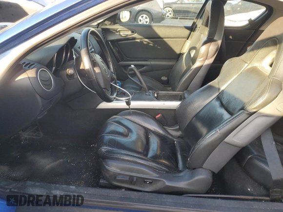 2004 Mazda RX-8 with VIN JM1FE173040110022, listed as a Copart auction lot 83032674 with 108,037 mi miles and Clean Title. Bid and sale history available at carsss.com. Image 7.