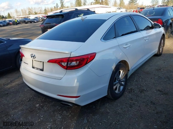 2017 Hyundai Sonata SE with VIN 5NPE24AF6HH451555, listed as a IAAI auction lot 41740859 with 133,182 mi miles. Bid and sale history available at carsss.com. Image 4.