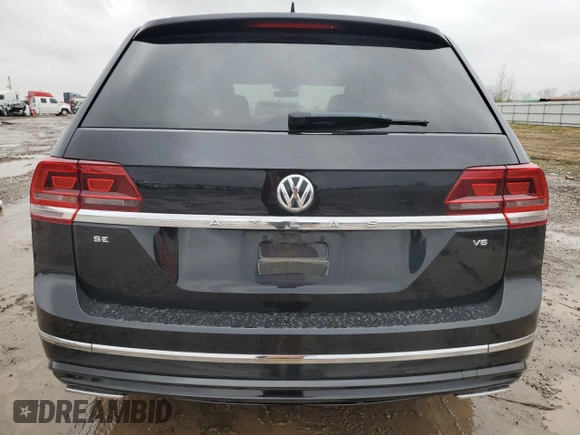 2018 Volkswagen Atlas SE with VIN 1V2FR2CA2JC570337, listed as a Copart auction lot 42166595 with 55,997 mi miles and Salvage title. Bid and sale history available at DreamBid. Image 6.