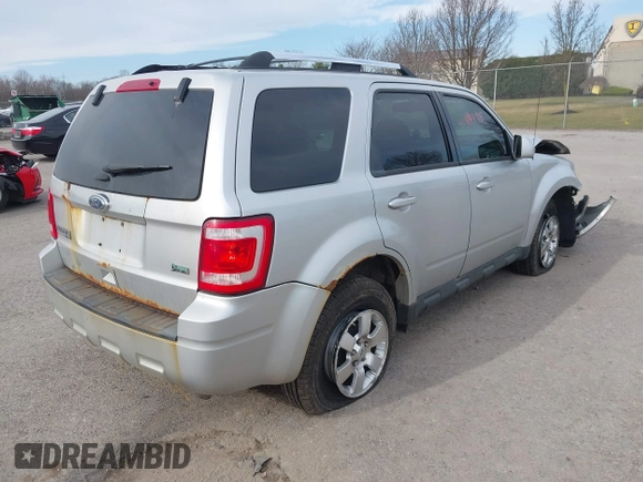 2011 Ford Escape Limited with VIN 1FMCU9EG3BKA75032, listed as a IAAI auction lot 41814428 with 177,984 mi miles and . Bid and sale history available at carsss.com. Image 4.