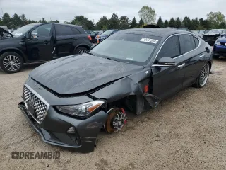 2019 Genesis G70 Design with VIN KMTG34LE2KU021868, listed as a Copart auction lot 73151094 with 68,466 mi miles and Salvage Title. Bid and sale history available at DreamBid. Image 1.