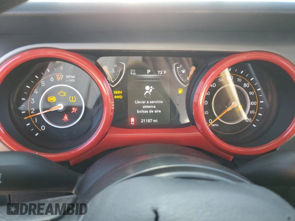 2021 Jeep Gladiator Willys z VIN 1C6HJTAG4ML517715, wystawiony jako Copart lot #52938125 z przebiegiem 21 187 mil mil oraz Szkoda całkowita • Salvage title. Historia ofert i sprzedaży dostępna na DreamBid. Obrazek 9.