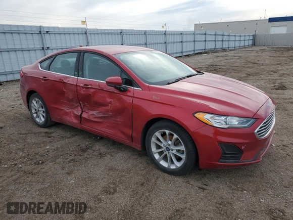 2020 Ford Fusion SE with VIN 3FA6P0HD7LR188068, listed as a Copart auction lot 51223185 with 30,321 mi miles and Salvage Title. Bid and sale history available at carsss.com. Image 4.