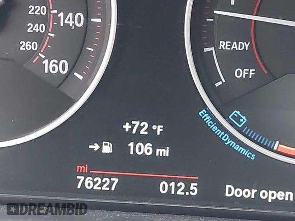 2016 BMW 3 Series 328i with VIN WBA8E9G55GNT87035, listed as a IAAI auction lot 42196329 with 76,227 mi miles and . Bid and sale history available at DreamBid. Image 15.