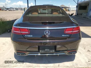 2018 Mercedes-Benz S-Class S 560 with VIN WDDXJ8GB5JA035605, listed as a Copart auction lot 60770214 with 0 mi miles and Salvage Title. Bid and sale history available at carsss.com. Image 6.