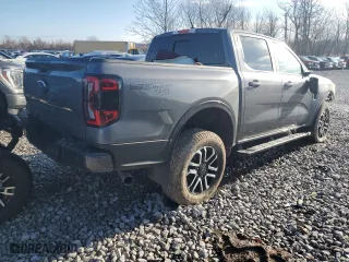 2024 Ford Ranger LARIAT with VIN 1FTER4KH6RLE19357, listed as a Copart auction lot 84761804 with 0 mi miles and Salvage Title. Bid and sale history available at carsss.com. Image 3.
