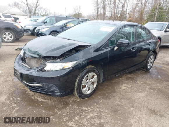 2014 Honda Civic Sedan LX with VIN 2HGFB2F58EH508904, listed as a IAAI auction lot 41522164 with 109,111 mi miles. Bid and sale history available at carsss.com. Image 17.
