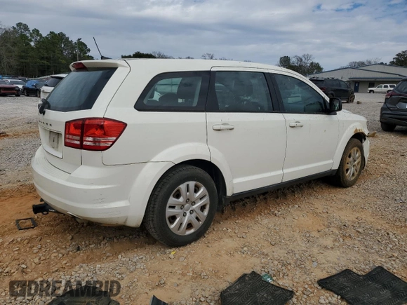 2014 Dodge Journey American Value Pkg with VIN 3C4PDCAB6ET112087, listed as a Copart auction lot 46923925 with 153,517 mi miles and Salvage Title. Bid and sale history available at carsss.com. Image 3.