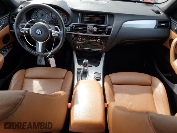 2017 BMW X3 xDrive28i with VIN 5UXWX9C31H0W70912, listed as a Copart auction lot 48392275 with 69,908 mi miles and Salvage Title. Bid and sale history available at DreamBid. Image 8.