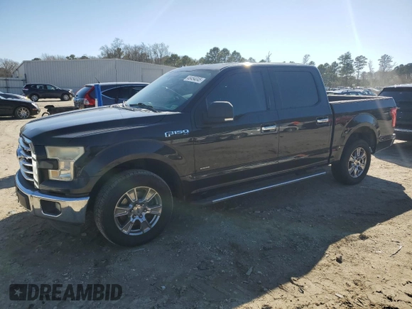 2015 Ford F-150 XL with VIN 1FTEW1CP2FKF13279, listed as a Copart auction lot 48454045 with 150,294 mi miles and Salvage title. Bid and sale history available at DreamBid. Image 1.