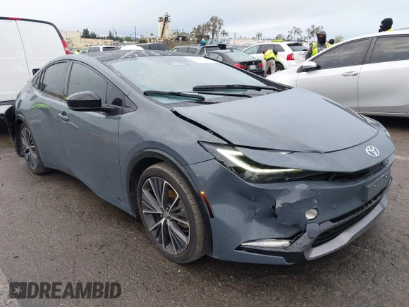 2024 Toyota Prius LE with VIN JTDADABUXR3009783, listed as a IAAI auction lot 41789305 with 46,091 mi miles and . Bid and sale history available at DreamBid. Image 1.
