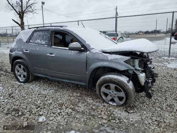 2005 Nissan Murano SL with VIN JN8AZ08WX5W444787, listed as a Copart auction lot 84451634 with 176,263 mi miles and Salvage Title. Bid and sale history available at carsss.com. Image 4.