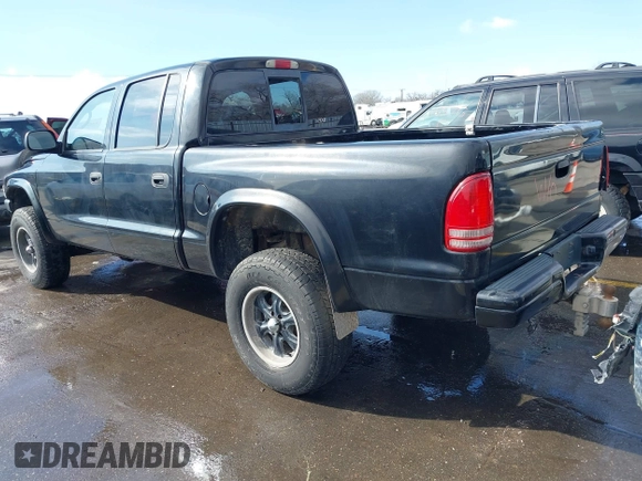 2002 Dodge Dakota Sport with VIN 1B7HG38N32S641652, listed as a IAAI auction lot 41621233 with 250,148 mi miles. Bid and sale history available at carsss.com. Image 3.
